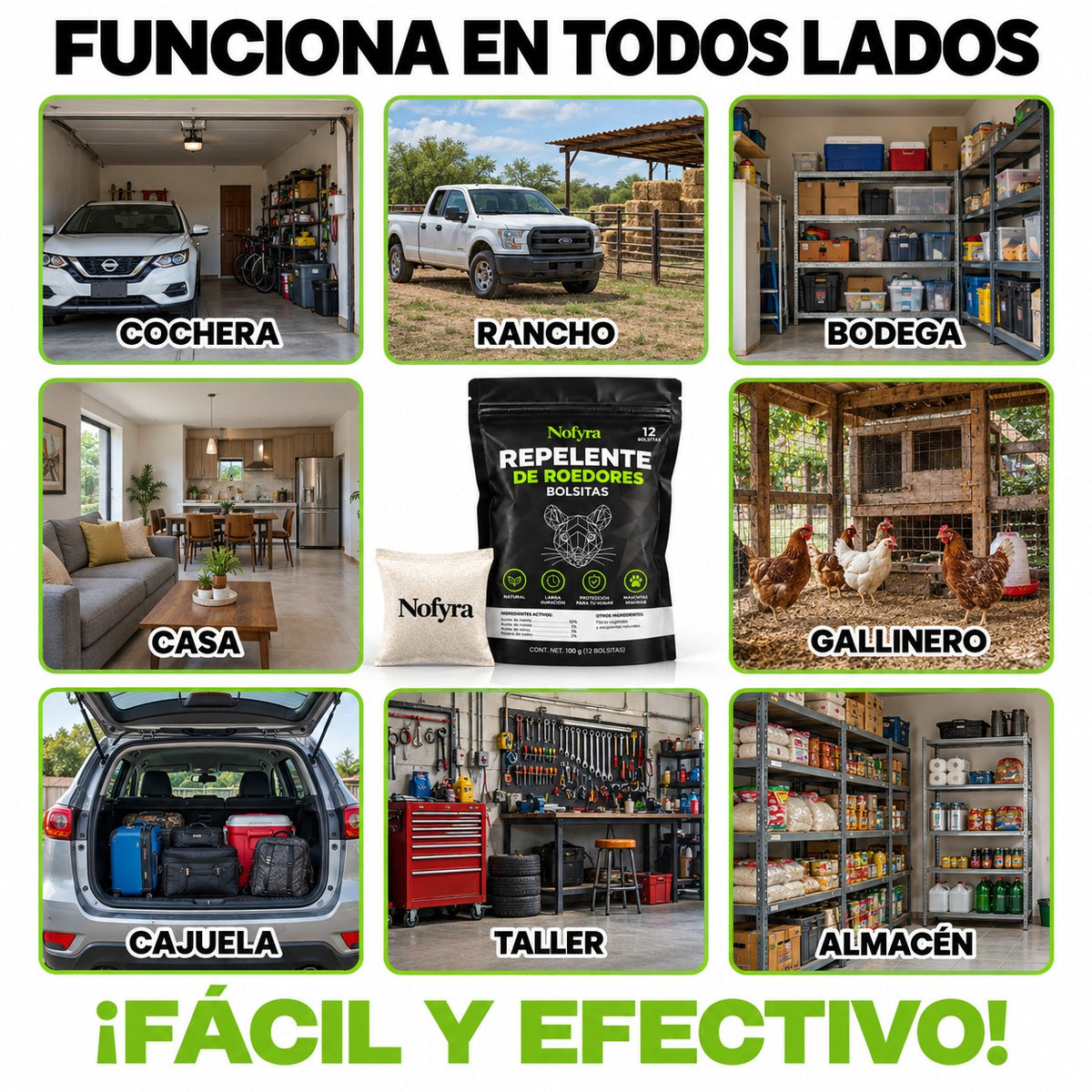 Nofyra™Bolsitas naturales antirroedores