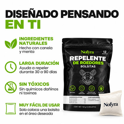Nofyra™Bolsitas naturales antirroedores